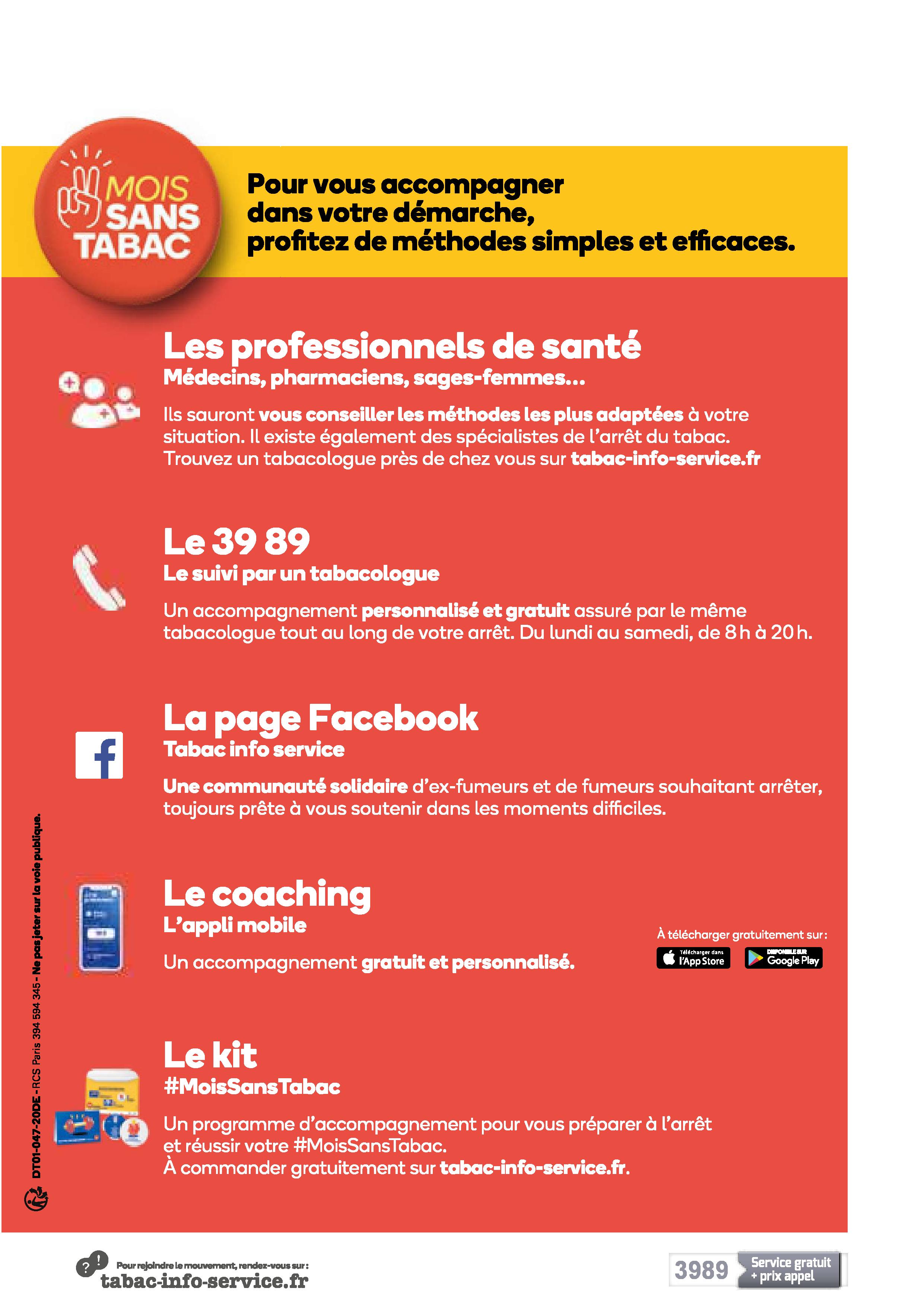 FLYER MOIS SANS TABAC